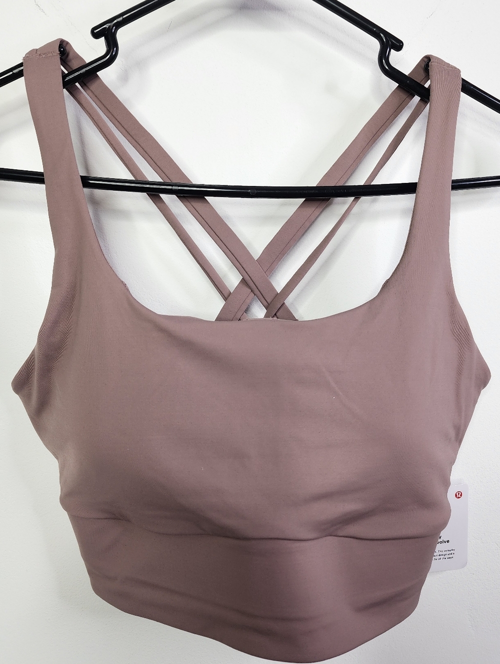Lululemon Energy Longline Bra Medium Support, B-D Cups *Evolve Sheer Oak, Medium